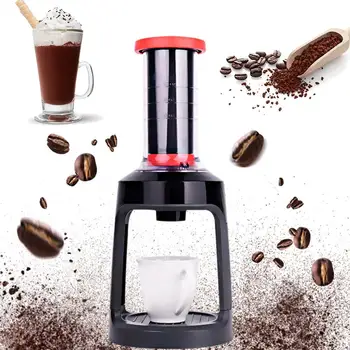 

Coffee Maker Machine Espresso Coffee Maker Handheld Espresso Maker Red ABS Portable Manual Hand Pressure Home Office Kitchen