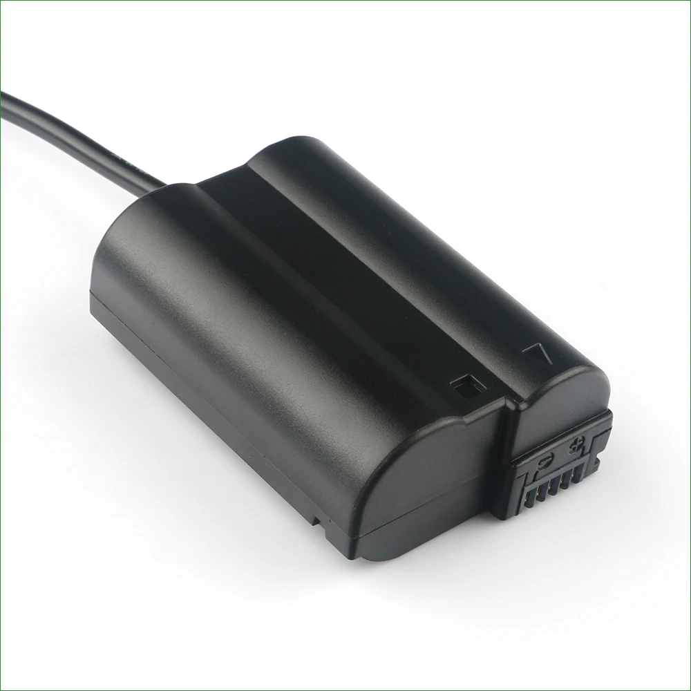 USB to EN EL15 EP 5B Dummy Battery Adapter Plug DC Power Bank Compatible with Nikon Z7 Z6 D7500 D7200 D7100 D7000 D850 D810