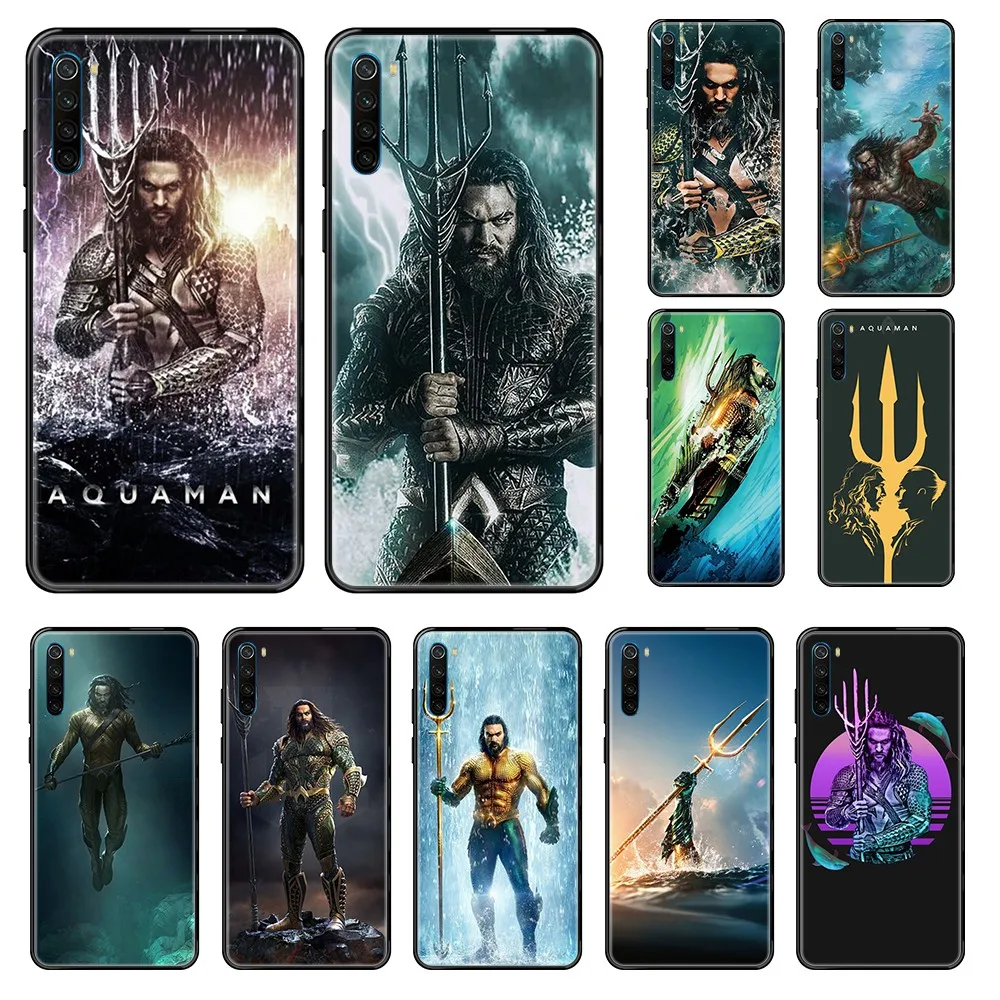 DC Aquaman Jason Momoa luxury silicone coque cell cover black Phone