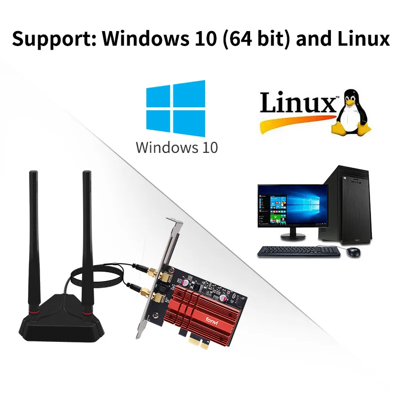 3000 Мбит/с Wifi 6 Intel AX200 PCIe беспроводной адаптер двухдиапазонный 802.11ac/ax Bluetooth 5 0 AX200NGW Wi