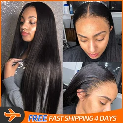 38 inch Straight Lace Front Wig 13X4 Wigs For Women Human Hair Brazilian Remy Lace Frontal Preplucked Wig With Baby Hair