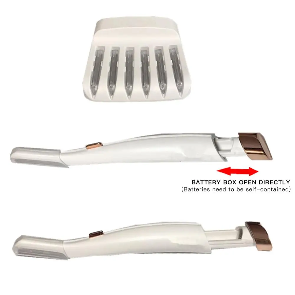 Portable Face Eyebrow Scissors Hair Trimmer Mini Portable Women Body Shaver Remover Blade Razor Epilator