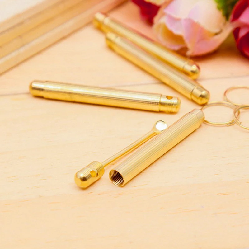 1pc/2pcs Earpick Cleaner Folding type Earwax Ear Spoon Pick Portable Wax Removal Tools New Gold Color | Красота и здоровье