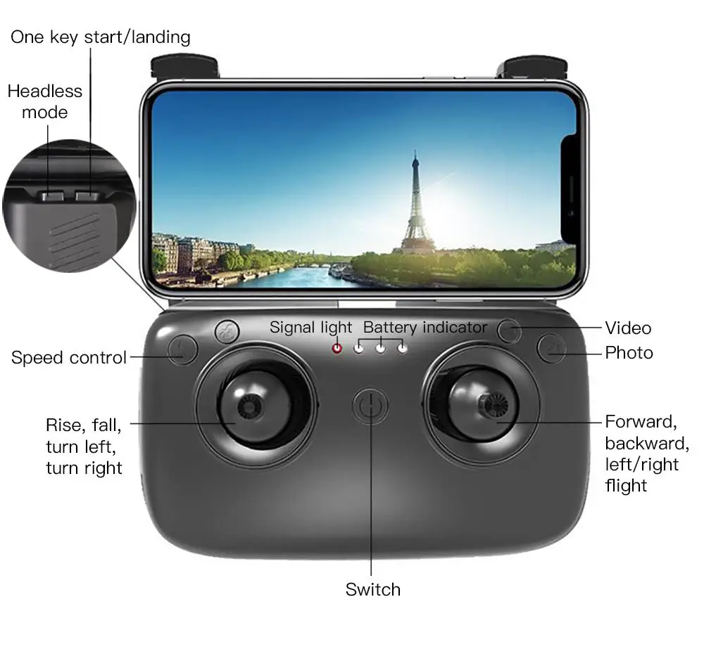 LeadingStar SG900 Дрон двойная камера HD 720P Профессиональный FPV Wifi Радиоуправляемый Дрон с фиксированной точкой высоты удерживайте меня Дрон Квадрокоптер