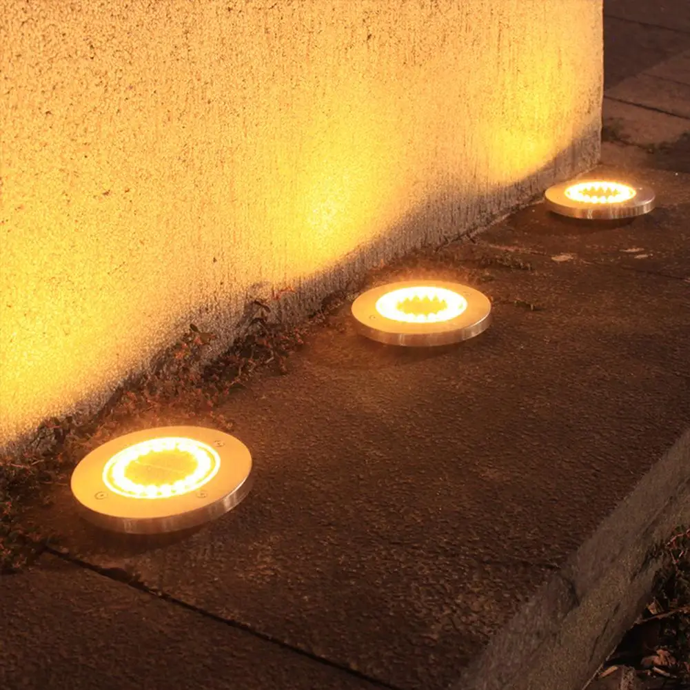 

Waterproof Solar Buried Light 20 LED Outdoor Lawn Garden Path Decking Lamp Automatic Sensor Festive Atmosphere Lighting