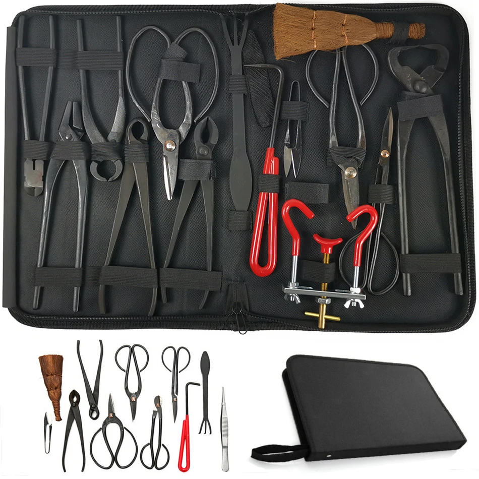 High Quality bonsai tools set multi function bonsai kit 14 Piece set
