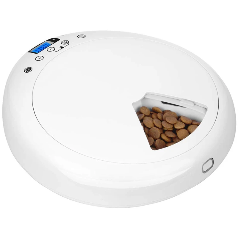 

Automatic Pet Feeder with Voice Recorder, Dogs and Cats Food Dispenser with Portion Control Timer Programmable, Distribution Ala