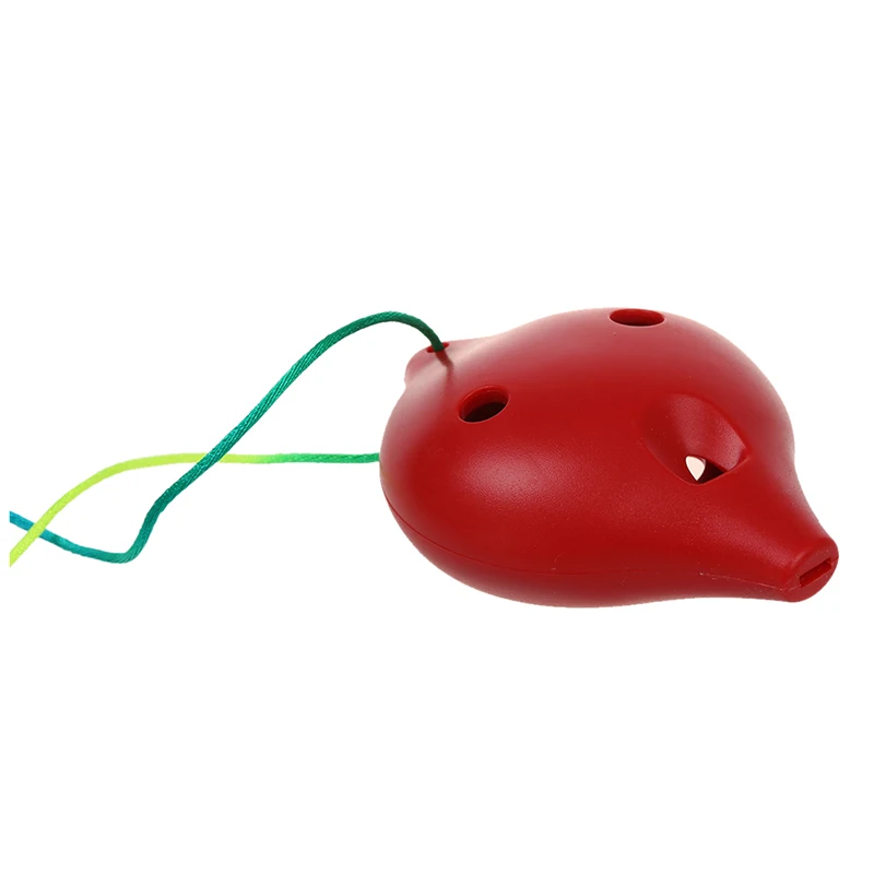 Ocarina керамика 6 отверстий Alto C музыкальный духовой инструмент подарок Легенда времени флейта красный