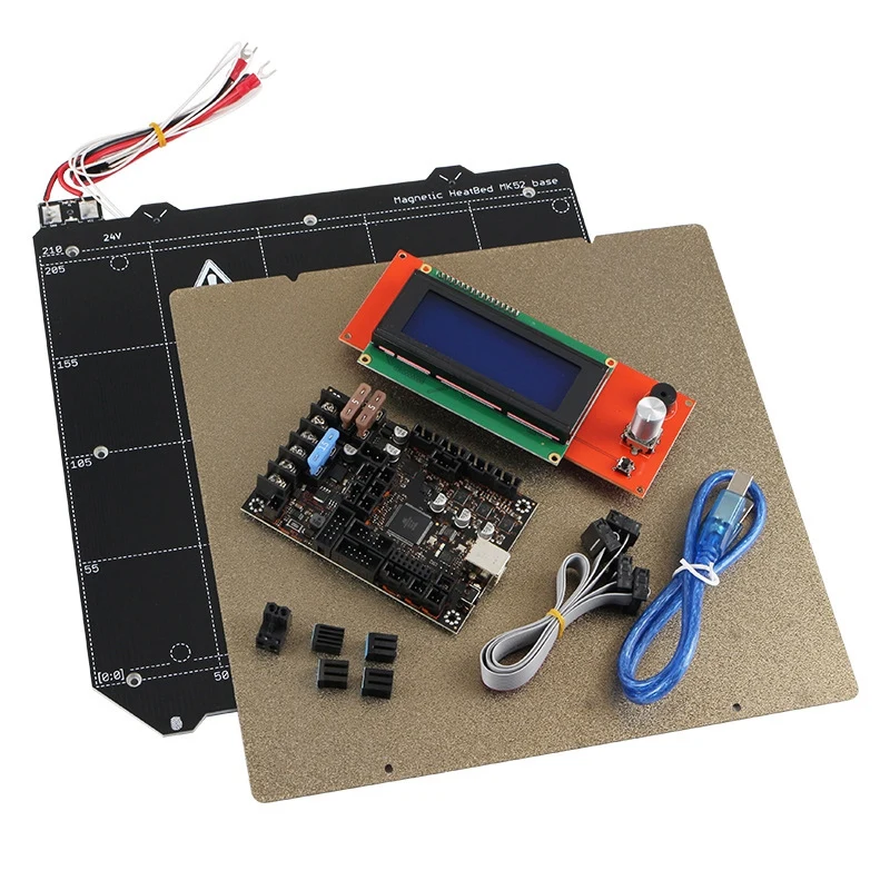 Einsy Rambo 1.1A материнская плата + 2004 ЖК дисплей MK52 Магнитная Горячая кровать PEI