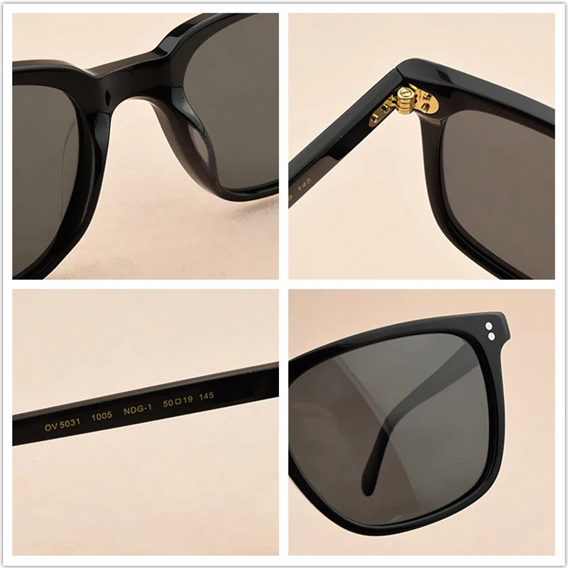Ретро Поляризованные Солнцезащитные очки женские брендовые дизайнерские круглые Винтажные Солнцезащитные очки Мужские Женские квадратные солнцезащитные очки для мужчин 5031