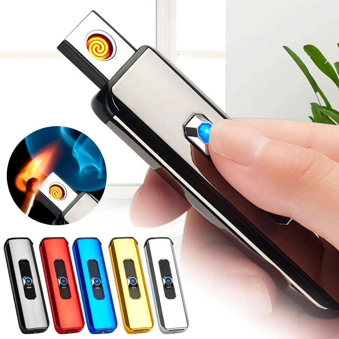 Зарядка через USB сенсорный переключатель двусторонний электронная сигарета