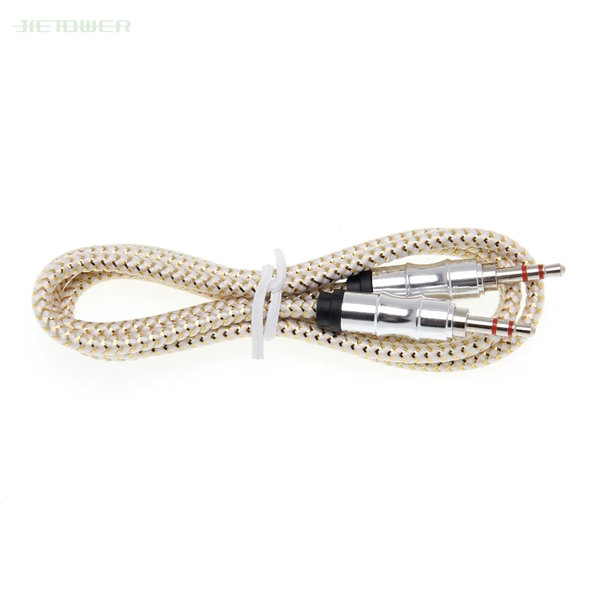 3 5mm Jack Audio Cable Jack 3 5 mm Male to Male Audio Aux Cable For Samsung S10 Car Headphone Speaker Wire Line Aux Cord 1000pcs