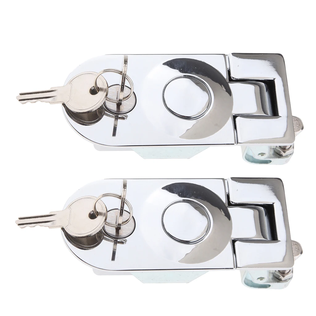 2x RV Baggage Compartment Door Lock - Flush Mount Compression Latch Key Locking w/ Keys for Boat Door Cabinet Cockpit Floor 2x RV Baggage Compartment Door Lock - Flush Mount Compression Latch Key Locking w/ Keys for Boat Door Cabinet Cockpit Floor