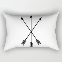 Black White Geometric Cushion Polyester Decorative Throw Pillows 30x50 Pillowcase Nordic Style Home Decor Pillow 2