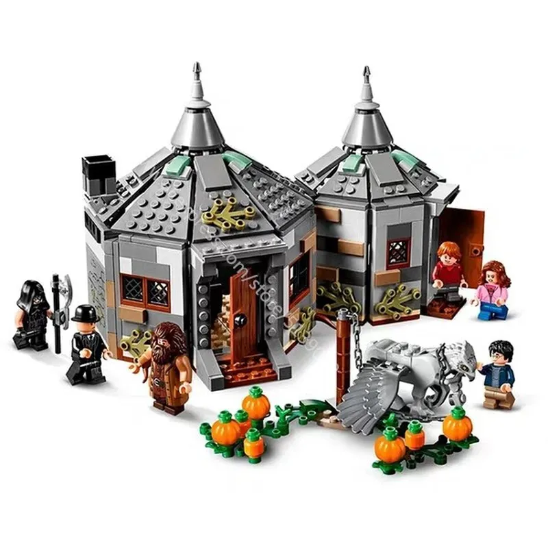 

2019 New Movie Compatible 75947 Harri Potteringly Hagrids Hut Buckbeaks Rescue Building Blocks Toys for Children Christmas Gift