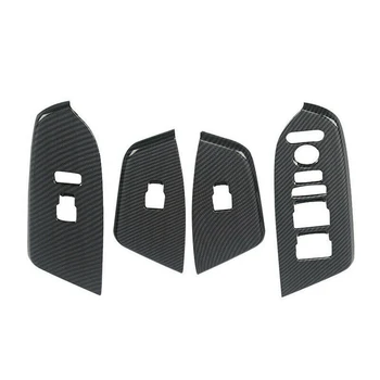 

4PCS ABS Plastic Carbon Fiber Style Interior Door Armrest Cover Trim For Honda CRV CR-V 5th 2017-2019 Only Fit Left Hand Drave