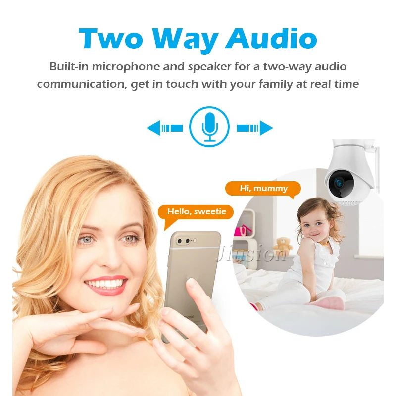 Мини Wi-Fi камера 1080P домашняя охранная видео камера Bebe беспроводная уличная камера ночного видения CCTV камера 360 панорамная камера Радионяня