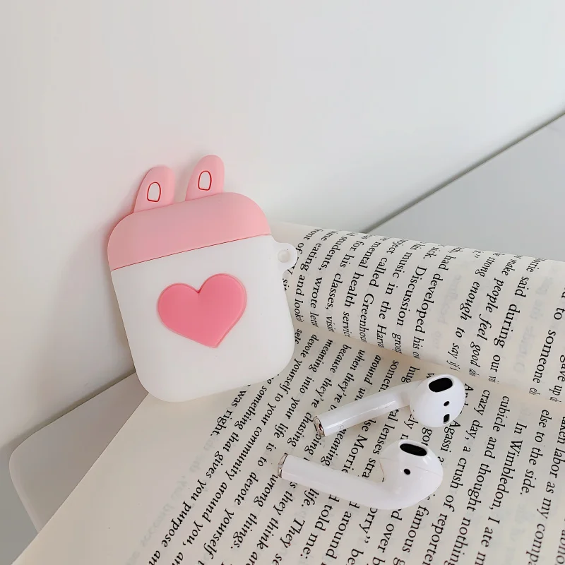 Чехол для наушников с 3D милым единорогом для Airpods 2 чехол силиконовый защитный чехол для Apple Airpods 1 чехол Аксессуары для ключей - Цвет: 156-B