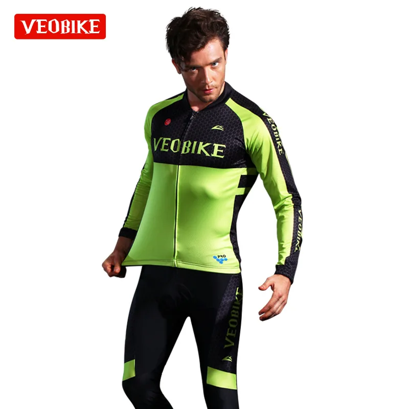 8 Summer Men Cycling Jersey Ciclismo Set Pro Team Long Sleeve Bike Clothing MTB Sportswear Quick Dry Bicycle Clothes - Цвет: 8
