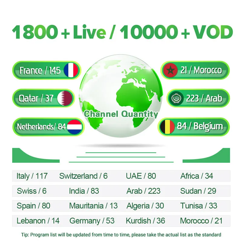  1 Year IPTV Subscription IPTV France Arabic Netherlands Android M3u IPTV French Qatar Belgium Alger