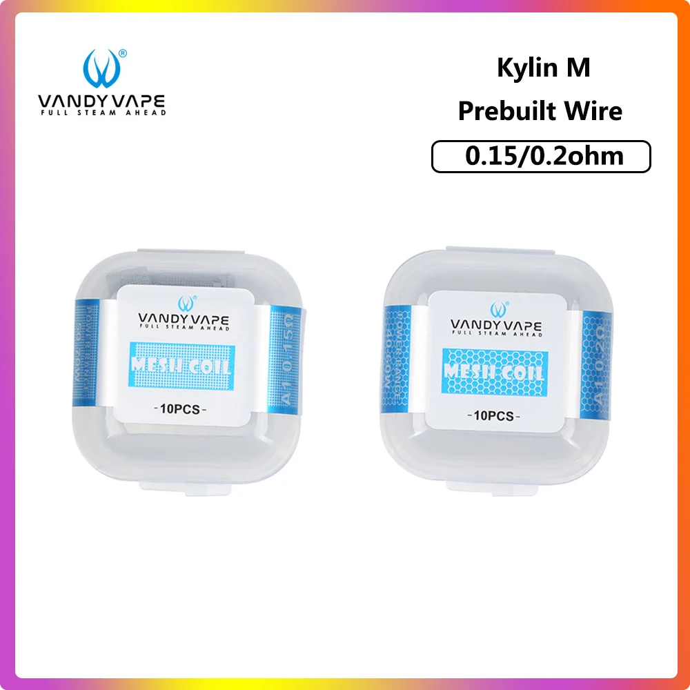 Оригинальная электронная сигарета Vandy vape Kylin M Coil 0 2/0 15 Ом Mesh SS316 подходит для Vandyvape