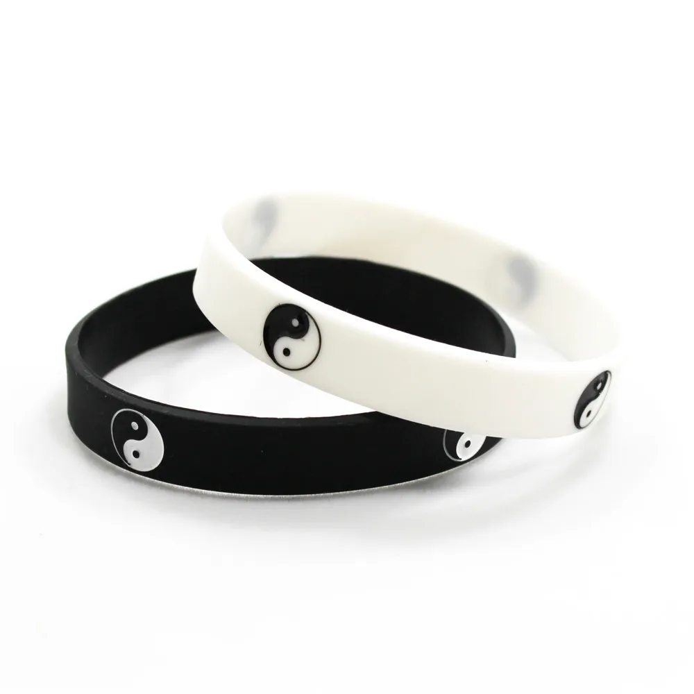 Tai Chi Silicone Wristband Bracelet Jewelry 1pc