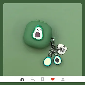 

Cute Avocado Silicone Earphone Case for Samsung Galaxy Buds Live Wireless Headset Shockproof Soft Protective Headphone Cover