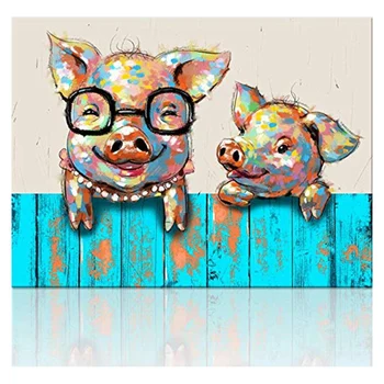 

5D Diamond Painting Kits for Adults Kids Pigs Full Drill Diamond Dotz for Home Wall Decor 12X12 Inch(Canvas Size)