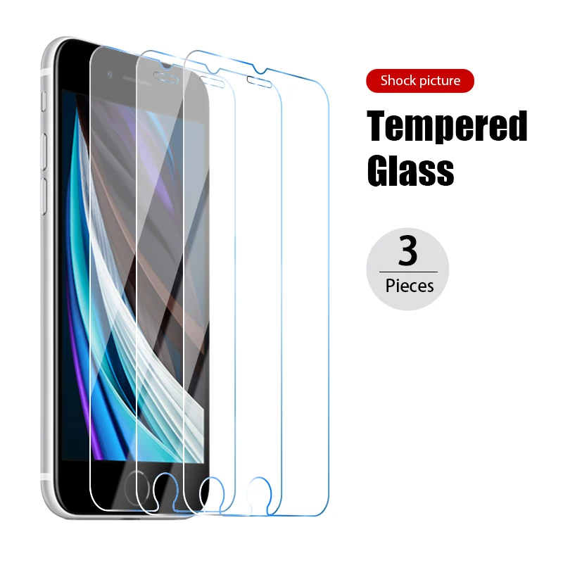 3PCS Tempered Glass for iPhone 12 Pro Max 7 Plus 8 6 6S For iPhone 12 11 Pro X XR XS MAX Mini Screen Protector Glass mobile tempered glass