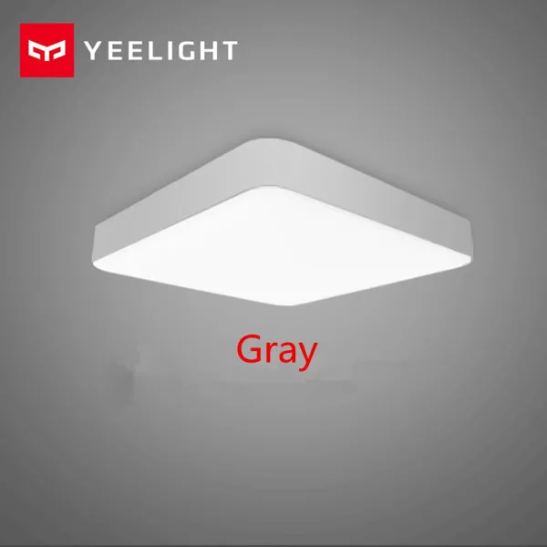 Gray Xiaomi Mijia Yee светильник умный светодиодный квадратный потолочный светильник приложение пульт дистанционного управления потолочный светильник для спальни гостиной - Цвет: Gray