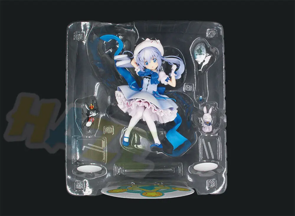 Аутентичный Gochuumon wa Usagi Desu ka? Kafuu Chino ПВХ фигурка модель игрушки коллекция аниме Фигурки игрушки куклы 21 см