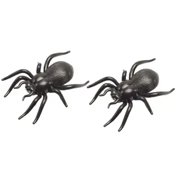 

2pcs Simulation Spider Toy Novelty Insect Animal Prank Trick Toys Realistic Fake Joking Props for Party Halloween