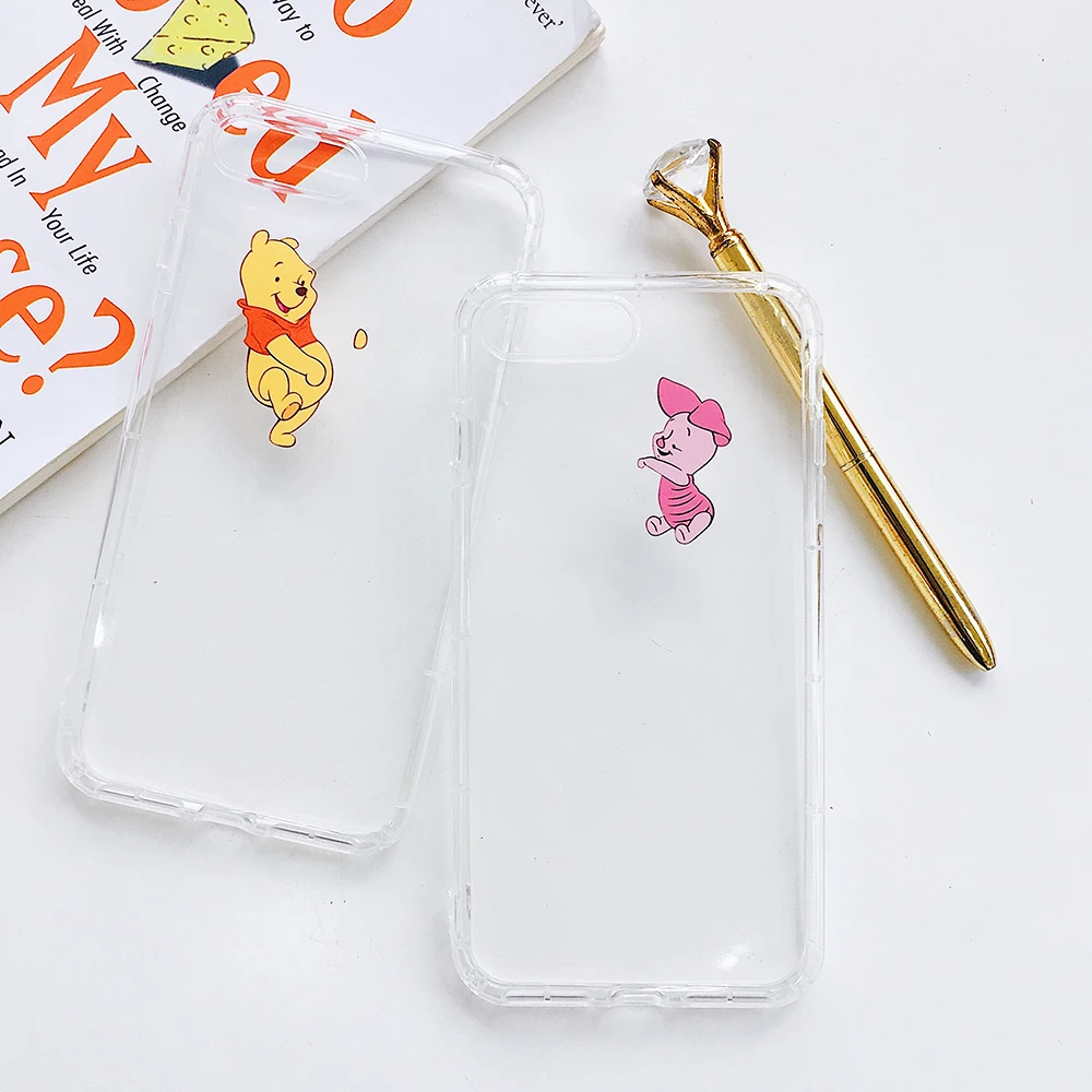 

Cartoon Cute bear hug Print Soft TPU Cases For iPhone 6S 8 7 6 S Plus Matte Back Coque For iPhone X 11 Pro XS Max XR Phone Case