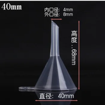 

10pcs Diameter:40mm H:68mm Food Grade PP Material Mini household oil funnel Kitchen funnel