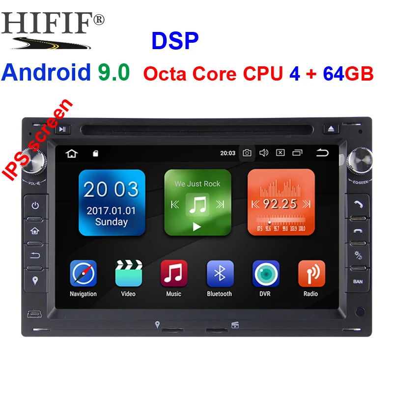 4 Гб + 64 IPS Android 9 0 Восьмиядерный 2 Din Автомобильный телефон для Volkswagen VW PASSAT B5 JETTA BORA GOLF