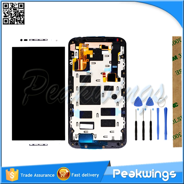 

100% Tested LCD Display For Motorola Moto X2 LCD Display With Touch Screen Assembly Have Frame
