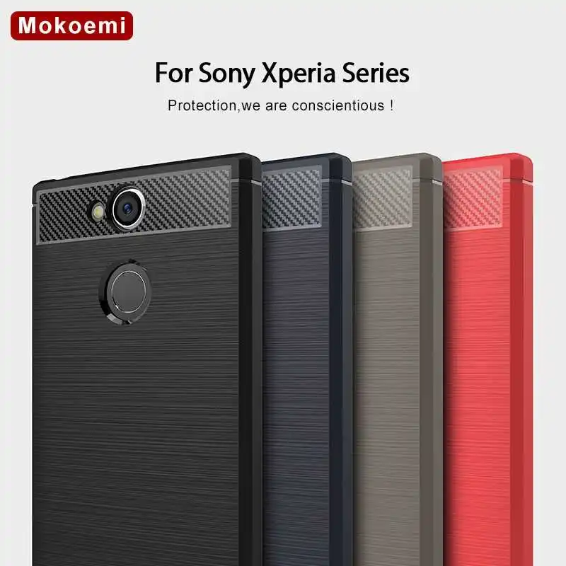 

Mokoemi Fashion Shock Proof Soft Silicone sFor Sony Xperia XA2 XA1 Ultra L2 Case For Sony Xperia XA2 XA1 Plus Phone Case Cover