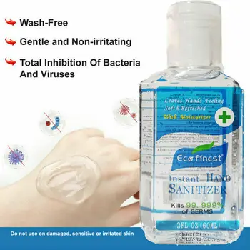 

60ml Hand Wash Antibacteria Gel Quick-drying Water-free Disposable for Home