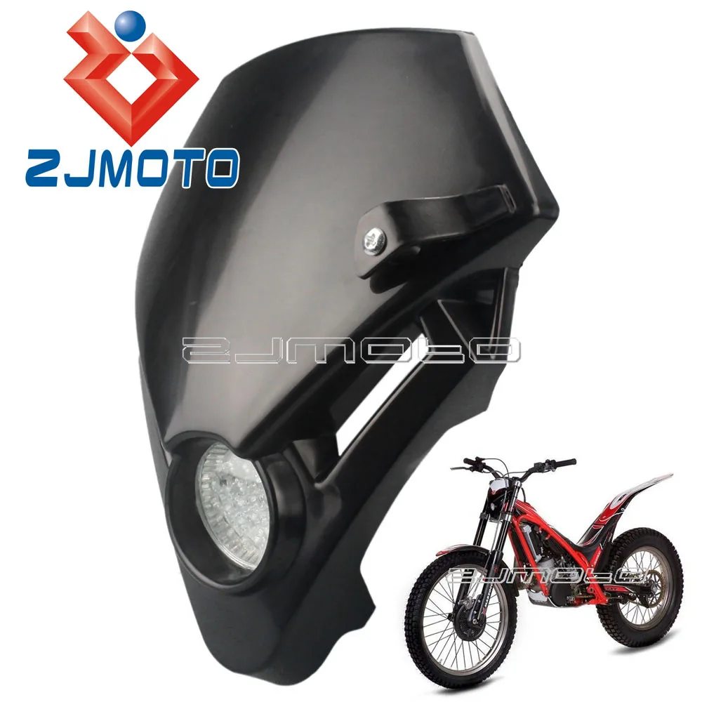 ZJMOTO Мини фара для мотокросса эндуро светодиодный головной фонарь маяк газа TXT PRO