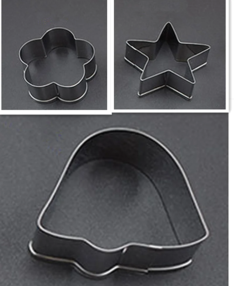 D-3PCS 3 шт. нержавеющая сталь печенье DIY Плесень цветок круглой формы резак выпечки Плесень инструменты для тортов печенья выпечки инструменты - Цвет: D-3PCS