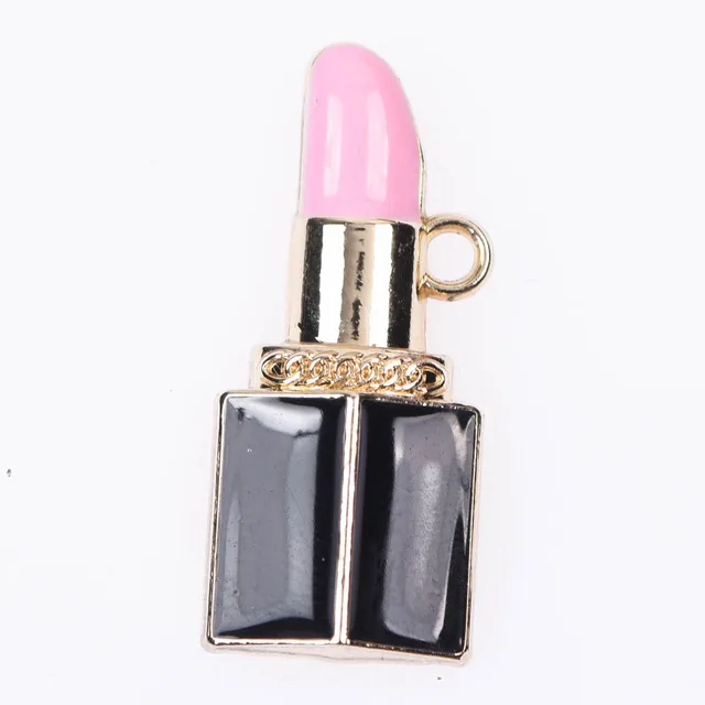 1 Pcs Metal Croc Shoes Charms Pink Women Bags Decoration Black Formal Hat Lady Bracelet Accessories Perfume Bottle Girl Gidt b8718