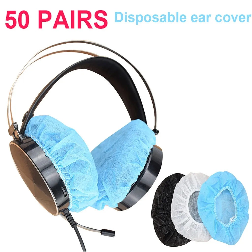 MNYCXEN Earphone Case Earmuffs Disposable Hygienic Sanitary Earpad Covers Headsets Internet Cafe Headphone Cover Anti infection