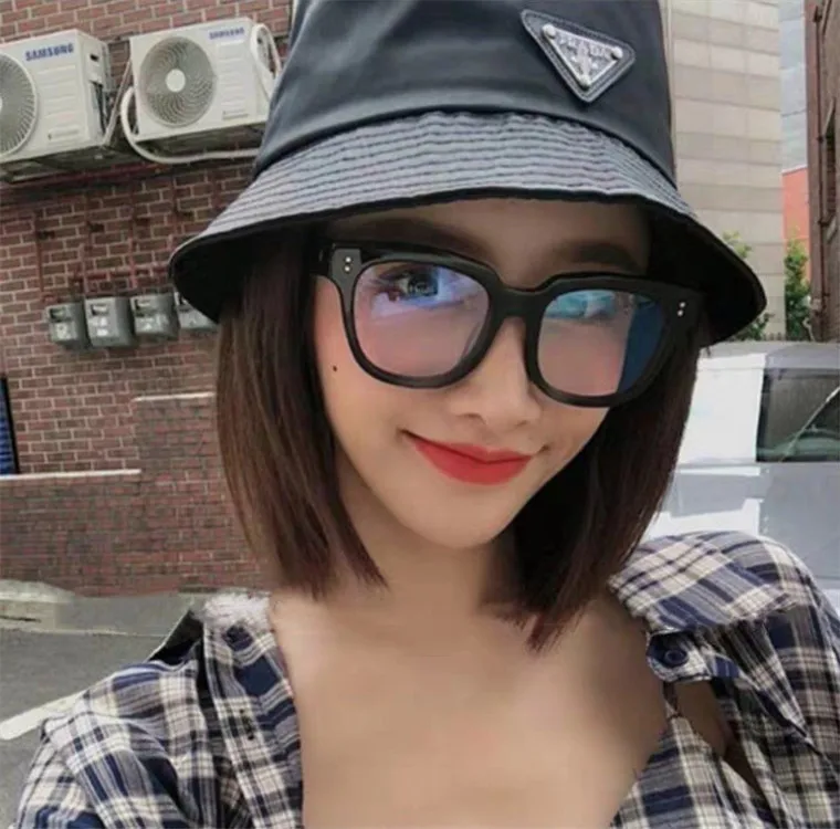 

Pear Celebrity Style Glasses GM Anti-Blueray Generous Frame Retro Online Celebrity Thick Frame Glasses Trend for Both Men And Wo