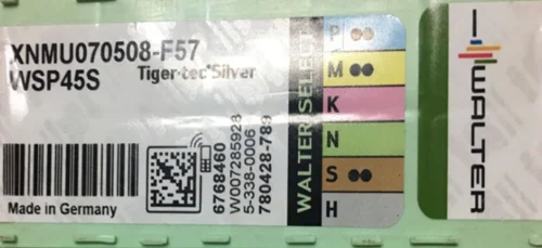 WALTER 10 шт твердосплавные вставки XNMU070508F57, WSP45S
