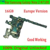 Free Shipping for Samsung Galaxy Note 2 N7100 Motherboard,16GB for Note 2 N7100 Mainboard with Full Chips,100% Original unlocked ► Photo 1/5