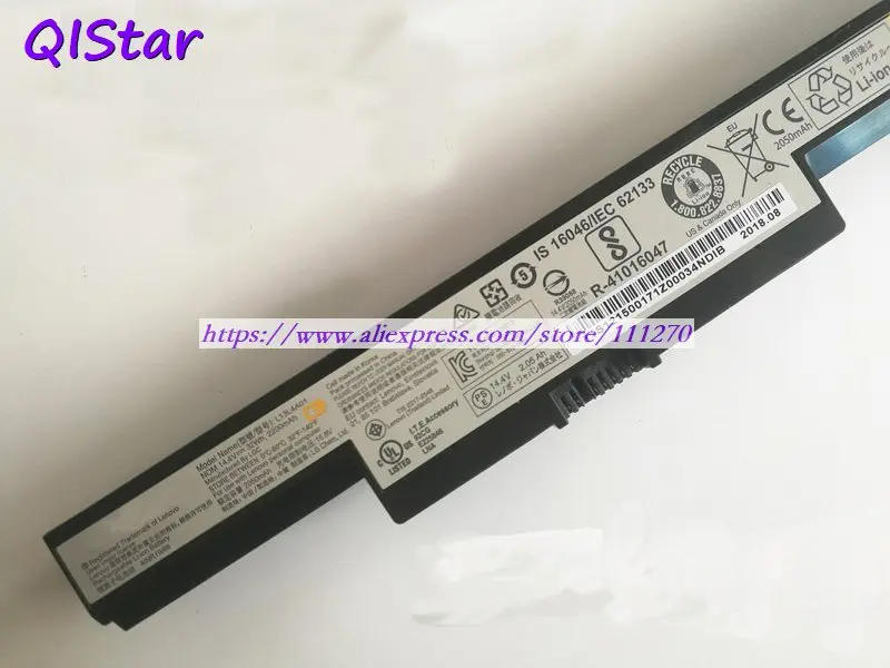 QISTAR 14,4 V 2200 мАч натуральная L13L4A01 L13M4A01 L13S4A01 ноутбук Батарея для lenovo B40-30 B40-45 B40-70 B50-30 G550S M4450