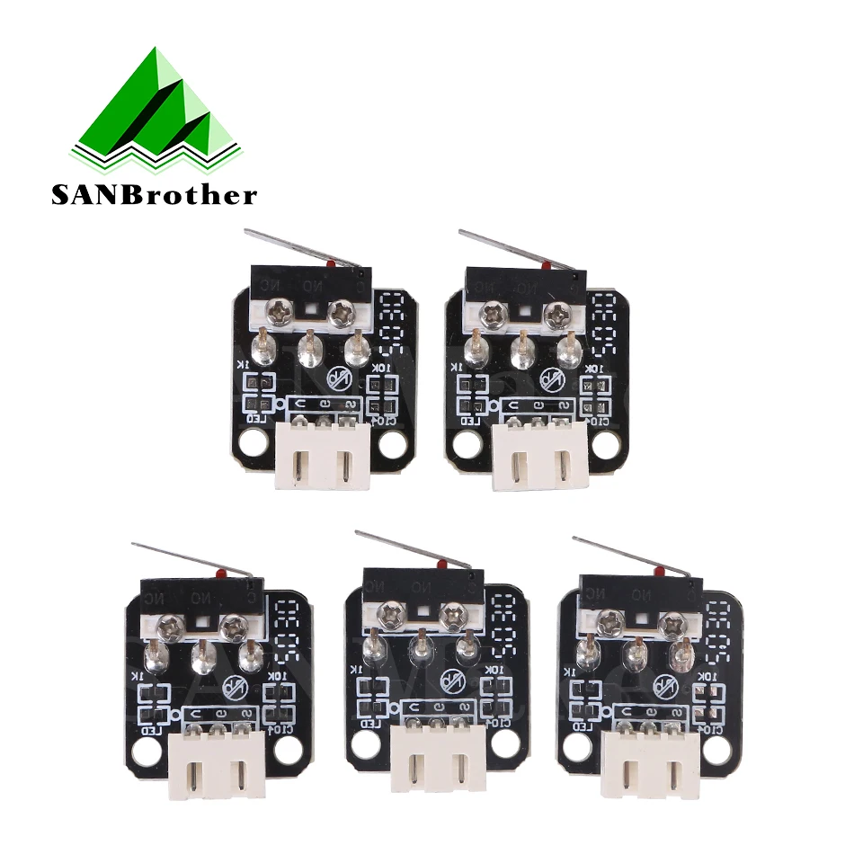 3D Printer Accessories X/Y/Z Axis End Stop Limit Switch 3Pin N/O N/C Control Easy to Use Micro Switch for CR-10 Series Ende