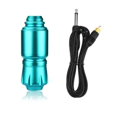 Новая татуировка ручка алюминиевый сплав роторная татуировка машина боди-арт резная короткая ручка RCA шнур для тату поставки высокоскоростной мотор