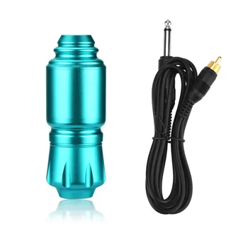 

New Tattoo Pen Aluminum Alloy Rotary Tattoo Machine Body Art Carved Short Pen RCA Cord for Tattoo Supplies High Speed Motor