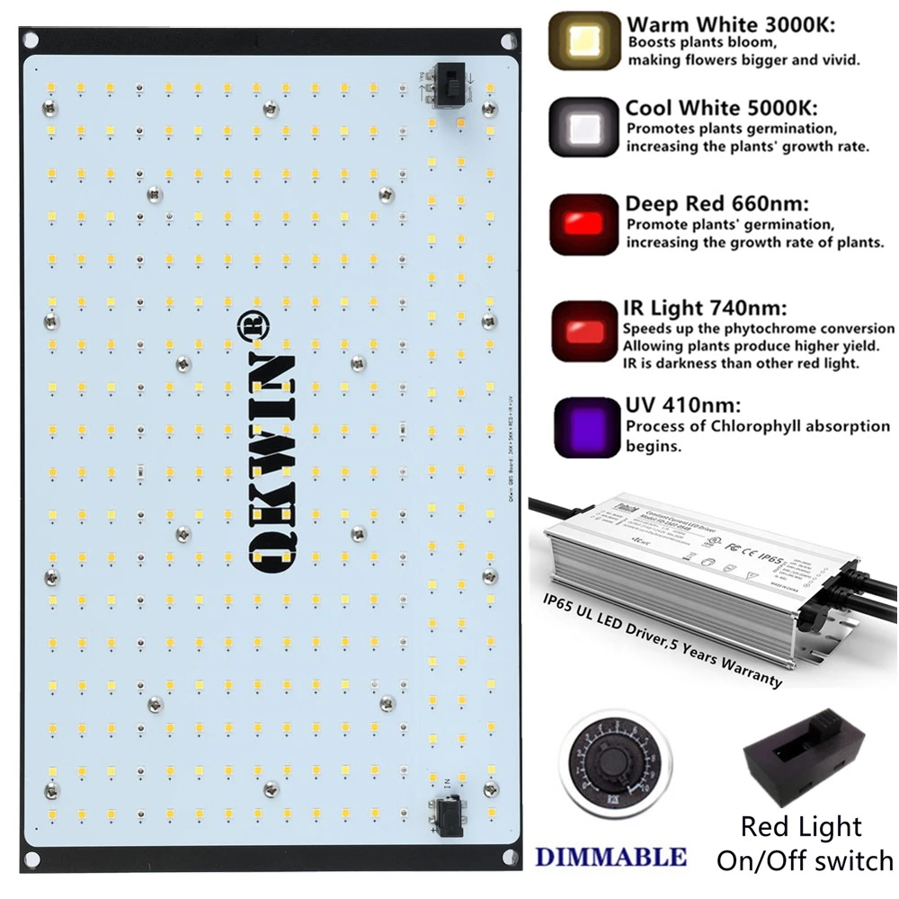 Dropshipping V1 120W 240W Led Grow Light Quantum Board Light Full Spectrum samsung 301D 3000K 5000K 660nm IR UV DIY